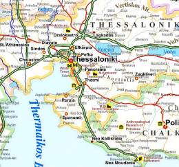 Χάρτης Ελλάδας(Λατινικά)