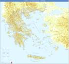 Ανάγλυφος Πολιτικός Χάρτης Ελλάδας