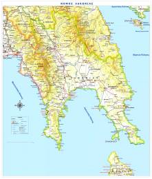 Χάρτης Νομού Λακωνίας