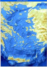 Χάρτης Αιγαίου Πέλαγους- Ελληνικά Νησιά