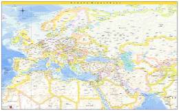 Χάρτης Ευρώπη-Μέση Ανατολή