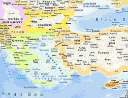 Πολιτικός Χάρτης Ευρώπης ( Αγγλικά )