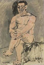 Seated Male Nude