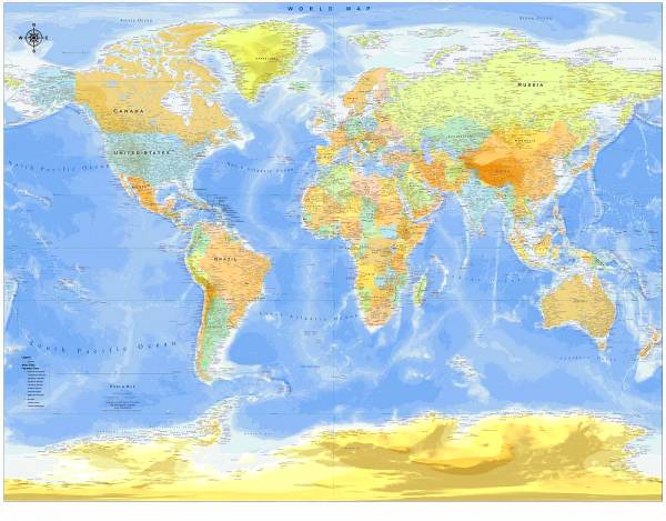 Παγκόσμιος Χάρτης Τοίχου