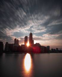 Buildings Sunset