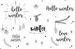 Hello Winter Stickers