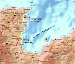 Χάρτης Νήσου Κρήτης (Ανάγλυφος)