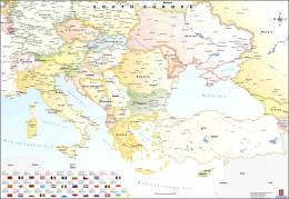 Χάρτης Νότιας Ευρώπης