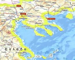 Χάρτης Ελλάδα-Τουρκία