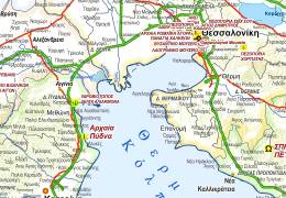 Χάρτης Περιφέρειας Ανατολικής Αττικής-Καλλικρατικοί Δήμοι