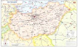 ΧΑΡΤΗΣ ΤΑΧΥΔΡΟΜΙΚΩΝ ΚΩΔΙΚΩΝ ΟΥΓΓΑΡΙΑ(POSTAL CODE MAP)