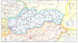 ΧΑΡΤΗΣ ΤΑΧΥΔΡΟΜΙΚΩΝ ΚΩΔΙΚΩΝ ΣΛΟΒΑΚΙΑ(POSTAL CODE MAP)