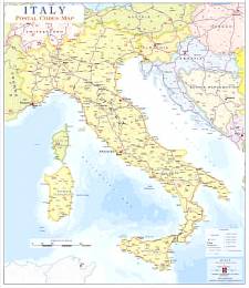 ΧΑΡΤΗΣ ΤΑΧΥΔΡΟΜΙΚΩΝ ΚΩΔΙΚΩΝ ΙΤΑΛΙΑΣ(POSTAL CODE MAP)